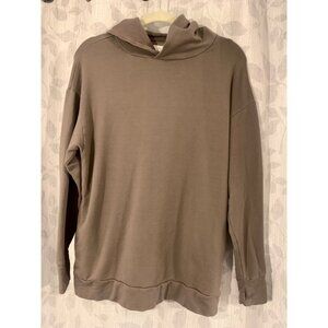 Offline By Aerie Taupe Brown Oversized Hoodie Womens Size Small Soft Cotton Ble
